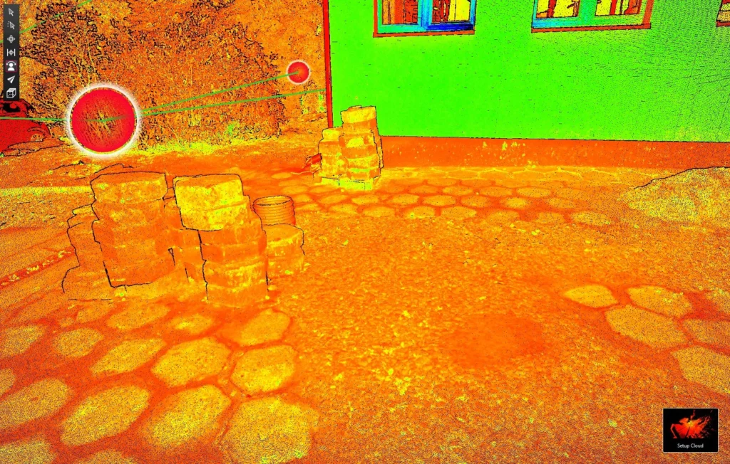 Pomiar geometrii obiektów z wykorzystaniem skaningu laserowego 3D.