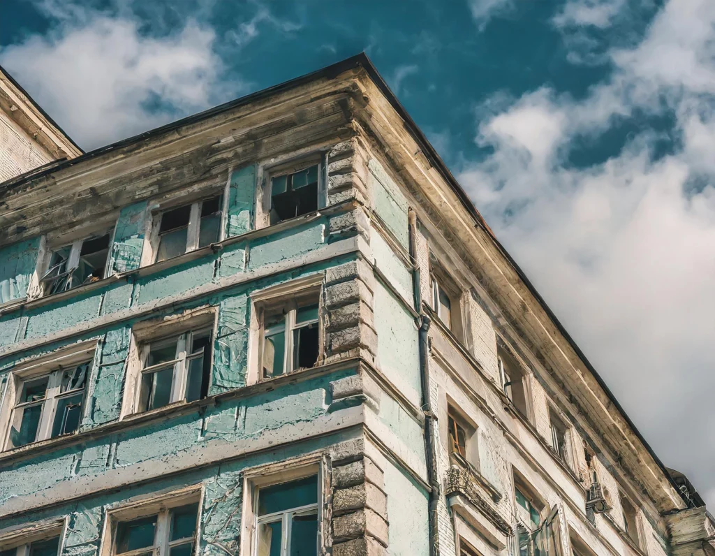 Nie remontowany budynek - rzeczoznawca budowlany - biegły sądowy - wycena wartości prac naprawczych