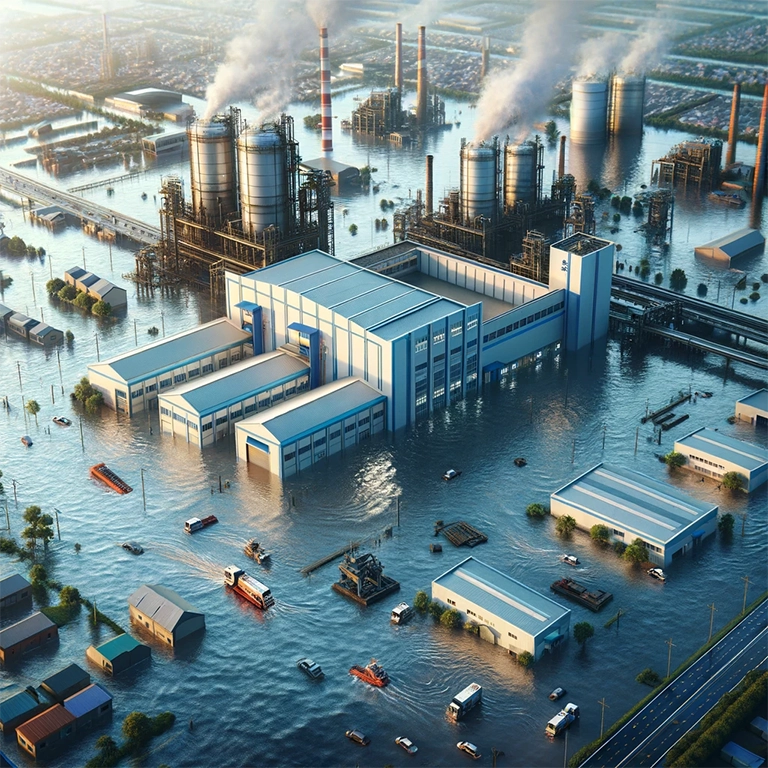Zalanie fabryki - Ekspertyza szkód po zalaniu - Biegły Rzeczoznawca Budowlany Katowice
