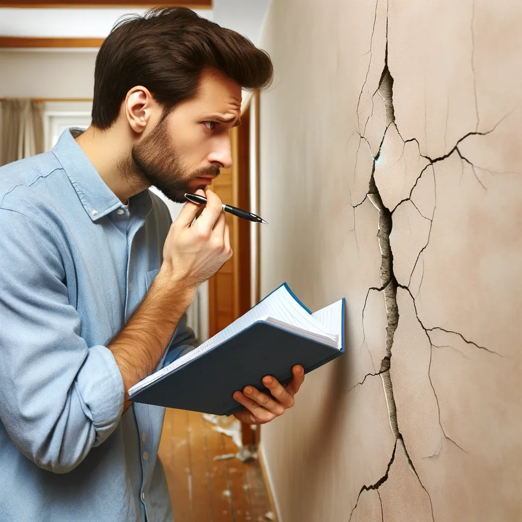 Pęknięcie ściany w mieszkaniu - ekspertyza budowlana Wisła