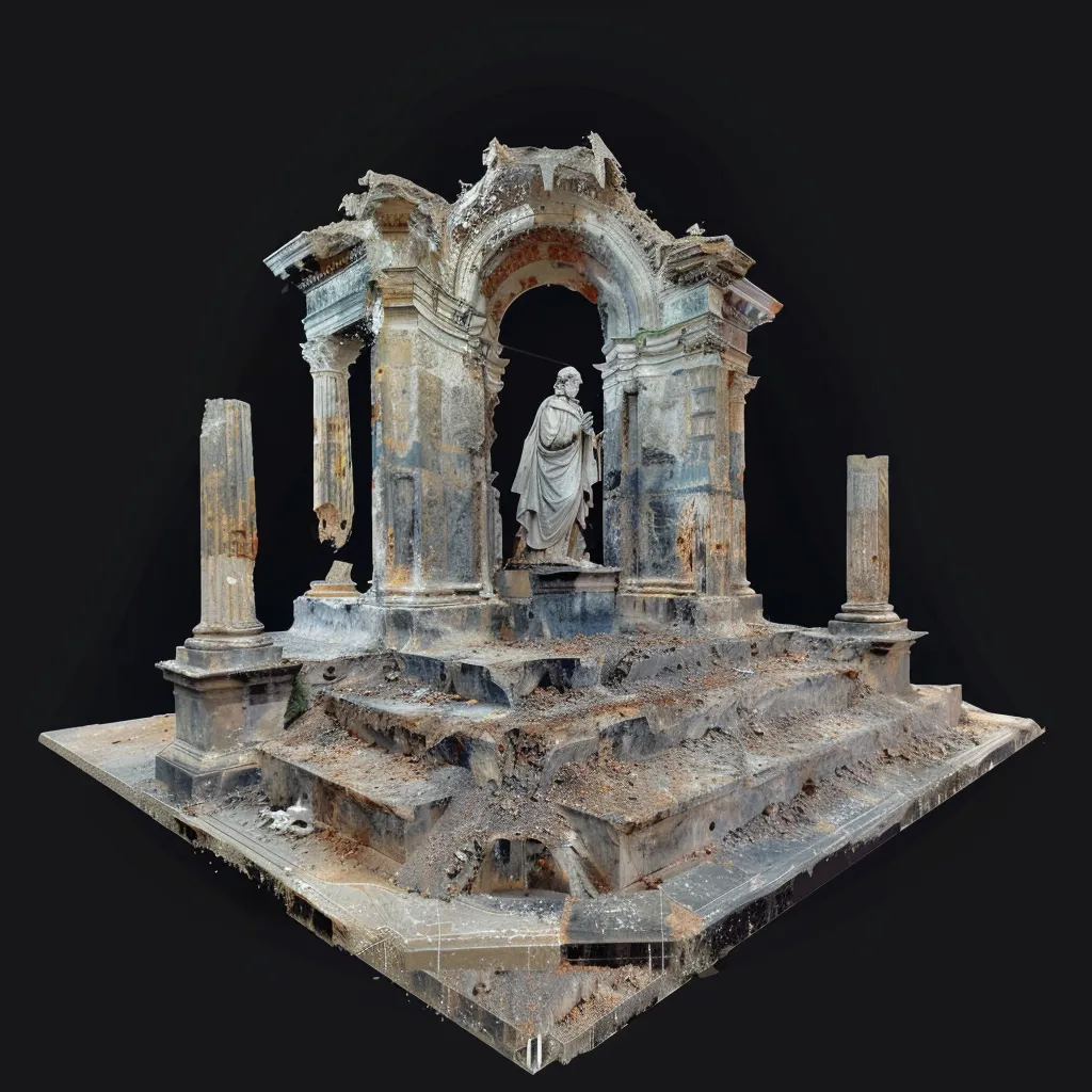 Chmura punktów obiektów zabytkowych – zaawansowana technologia skanowania laserowego 3D umożliwiająca precyzyjne odwzorowanie i dokumentowanie architektury historycznej, zachowując każdy detal w celu ochrony dziedzictwa kulturowego.