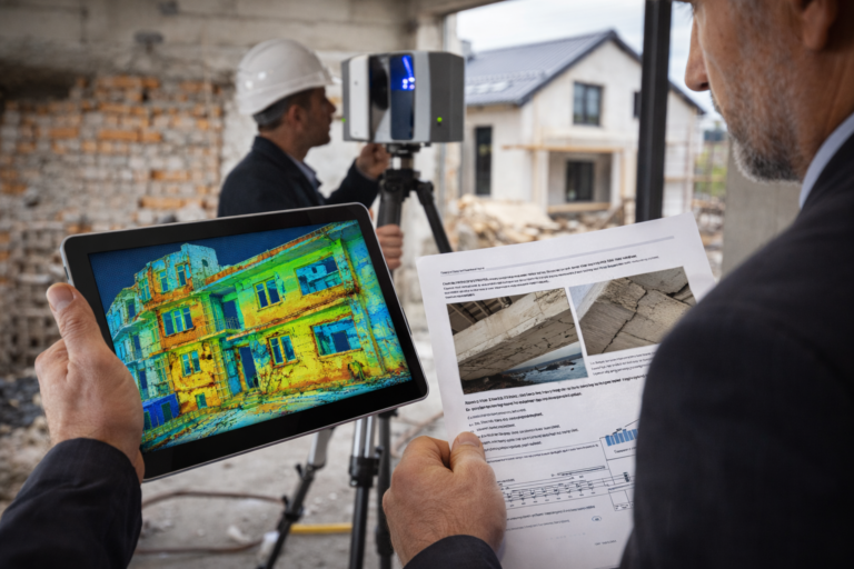 Skaning 3D budynku i analiza konstrukcji jako nowoczesne narzedzia biura ekspertyz w dokumentowaniu szkody budowlanej